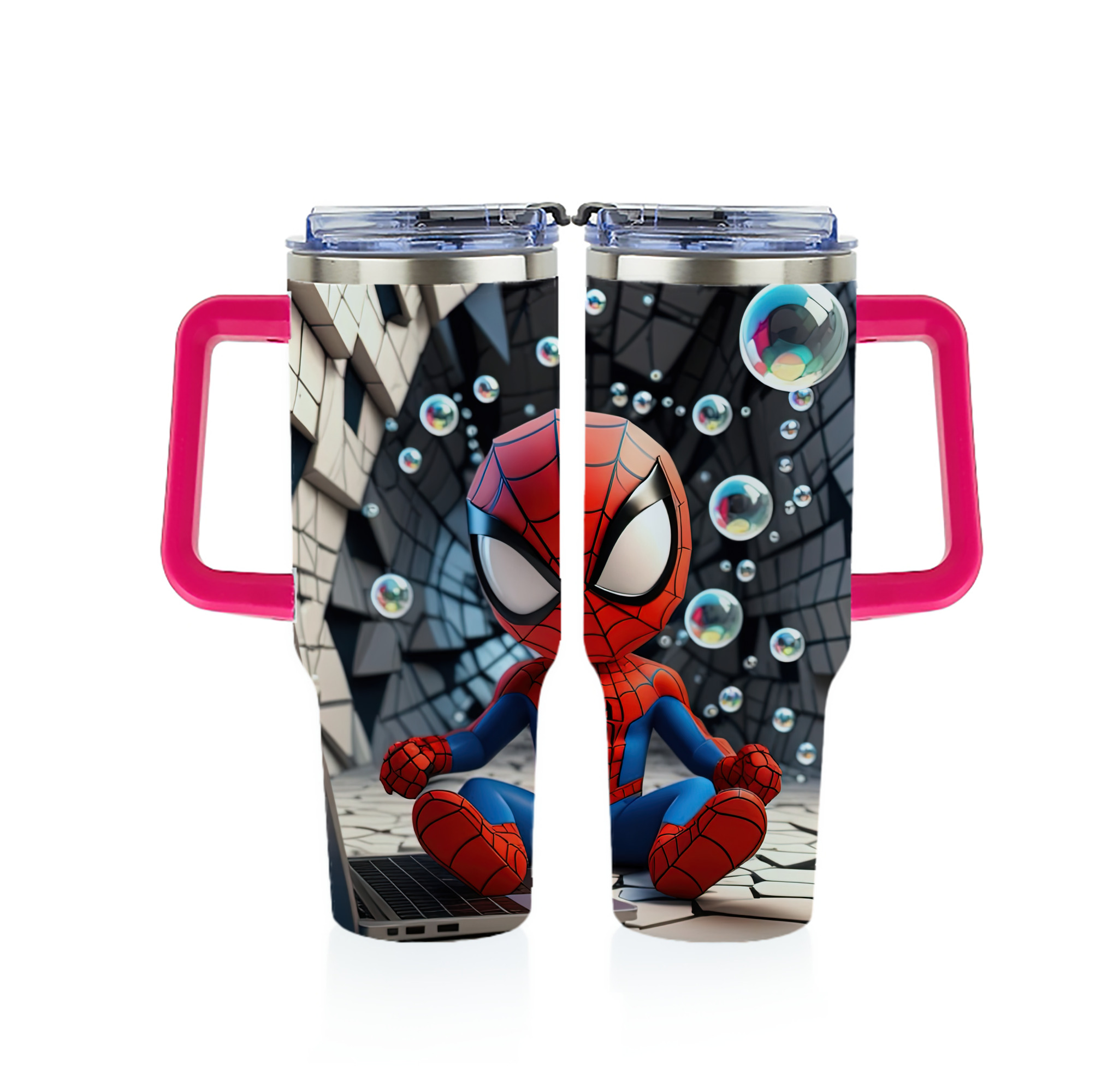 （画像用） Spider Man スパイダーマン 1200ｍLフルプリント車用タンブラー